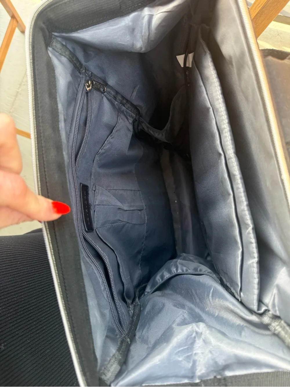 Black Backpack with handles and charger port